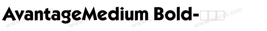 AvantageMedium Bold字体转换